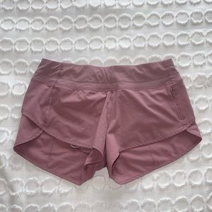 Mauve athletic shorts